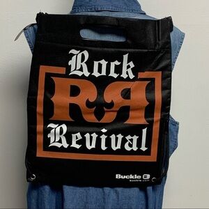 Rock Revival | 14" X 17"| NEW Orange/Black Insulated Zipper Carry/Backpack NWT